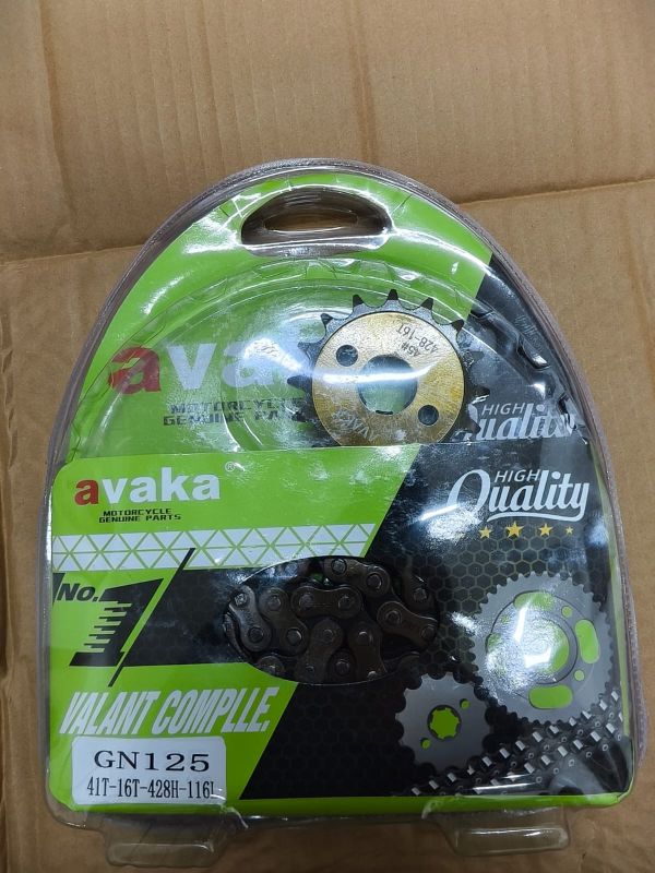 Комплет цеп,звездочки, GN 41T-16T/428H-116L