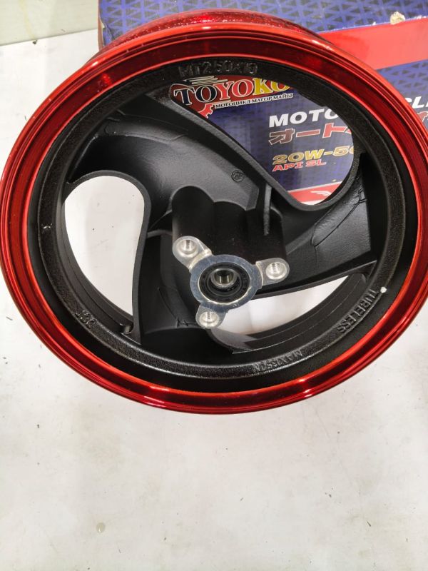  Диск скутер М8 2,50*10R передний красный